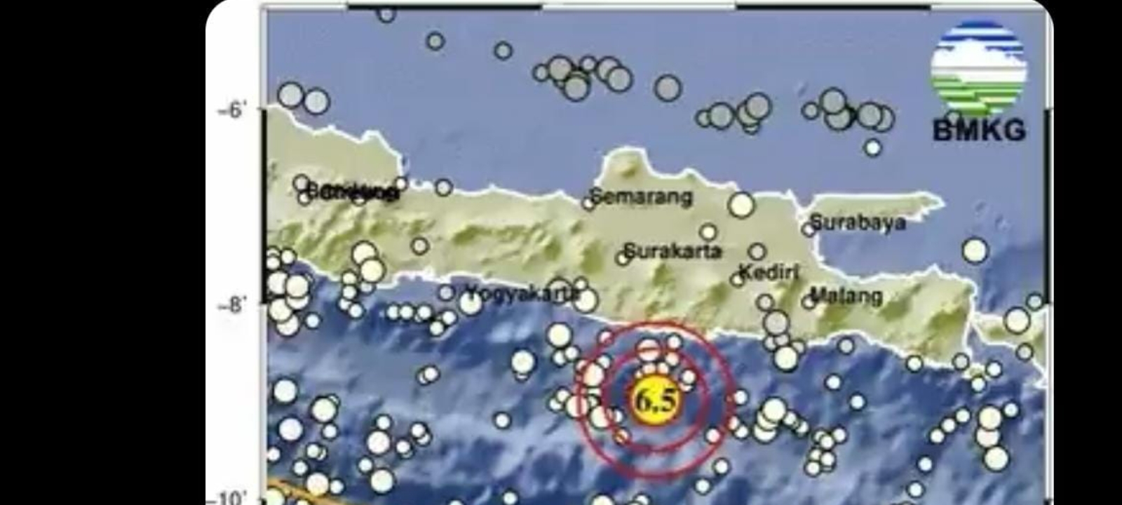 Gempa melanda Pacitan, Jumat (6/2) dini hari.