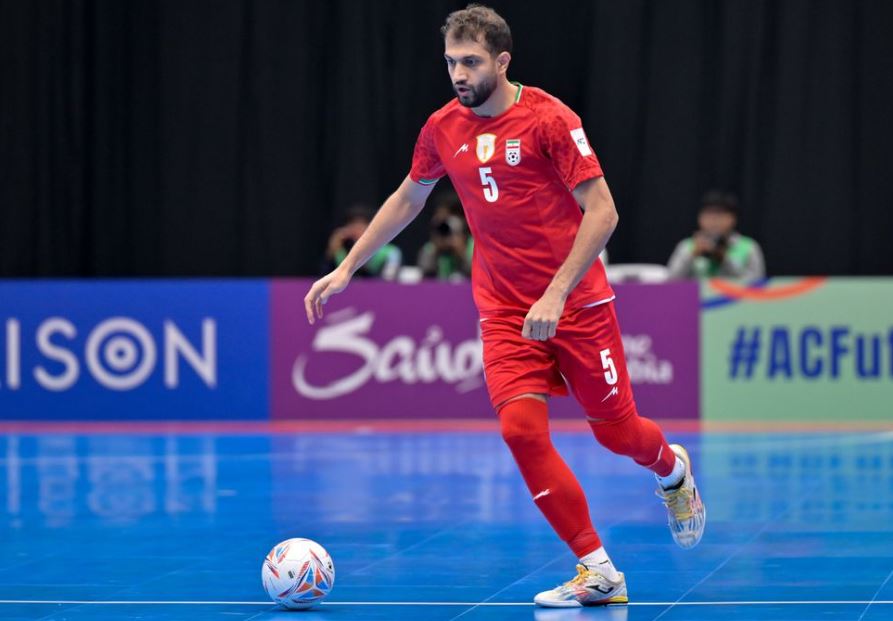 Salah satu pemain andalan Timnas Futsal Iran,Mohammadhossein Derakhshani.