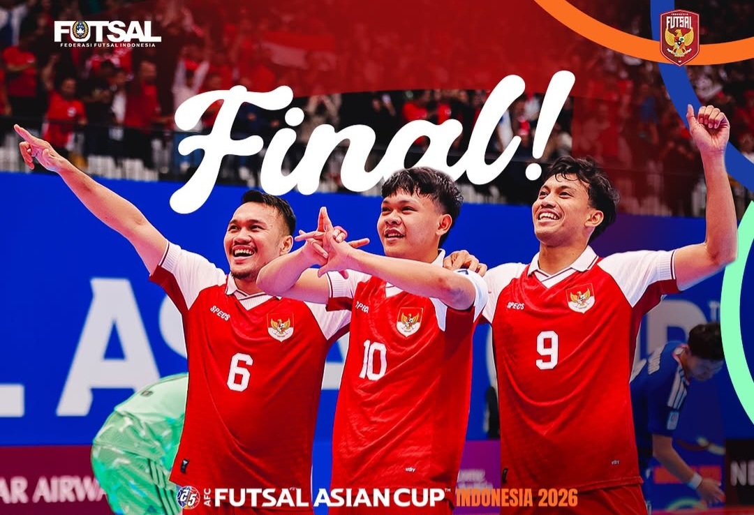 Timnas Futsal Indonesia bersiap menghadapi Iran pada final Piala Asia Futsal 2026 di Indonesia Arena, Jakarta.