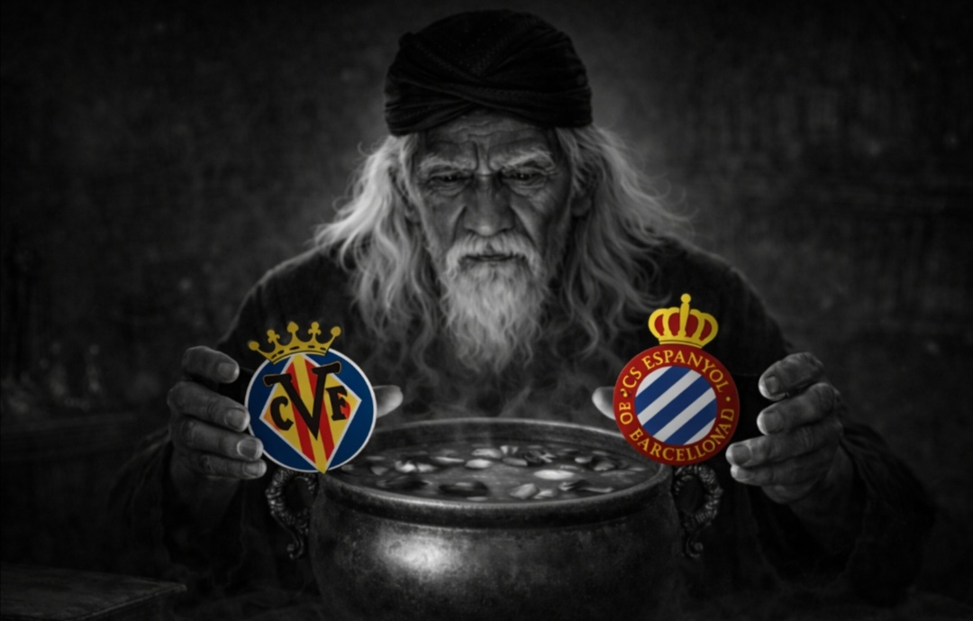 Mbah Sakat serius meramal laga Villarreal vs Espanyol.