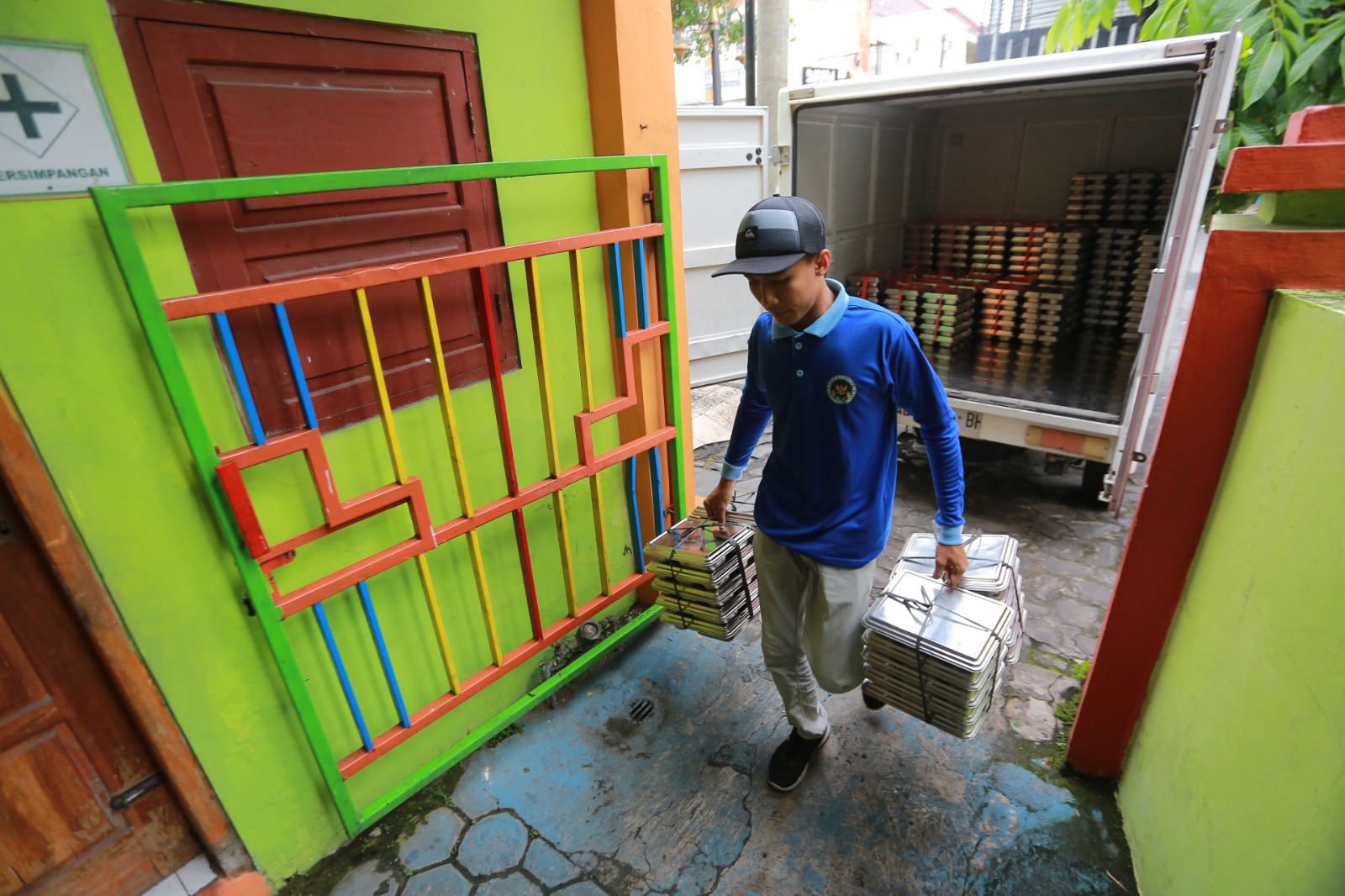 Pelaksanaan program MBG di Kota Madiun diawasi ketat oleh dinkes-PPKB mulai dari sanitasi hingga memastikan semua telah mengantongi SLHS. BAGAS BIMANTARA/RADAR MADIUN