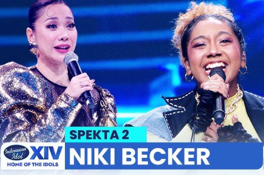 Penampilan Niki Becker di Panggung Spekta 2, youtube.com/IndonesianIdolRCTI.