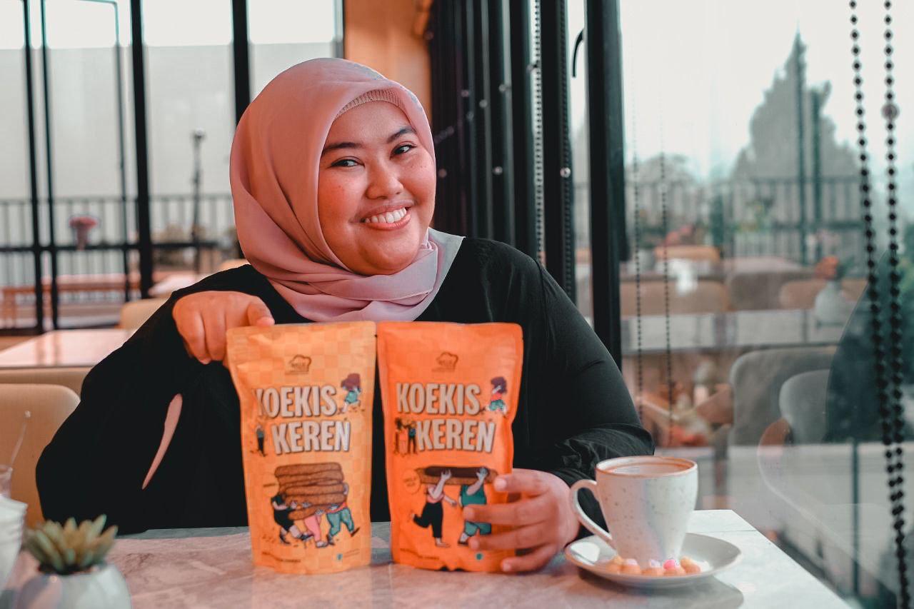 UMKM NAIK KELAS: Natali, pelaku usaha Rolly Bakery & Cookies asal Bogor, mengembangkan bisnisnya hingga tembus pasar luar negeri berkat pendampingan Rumah BUMN BRI.