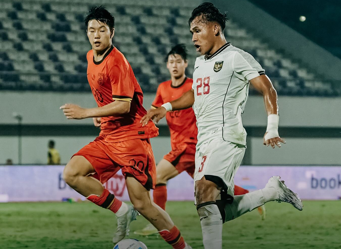 Indonesia saat uji coba lawan China.