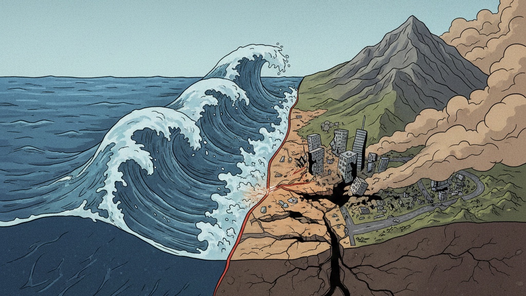 Ilustrasi Gempa dan Tsunami