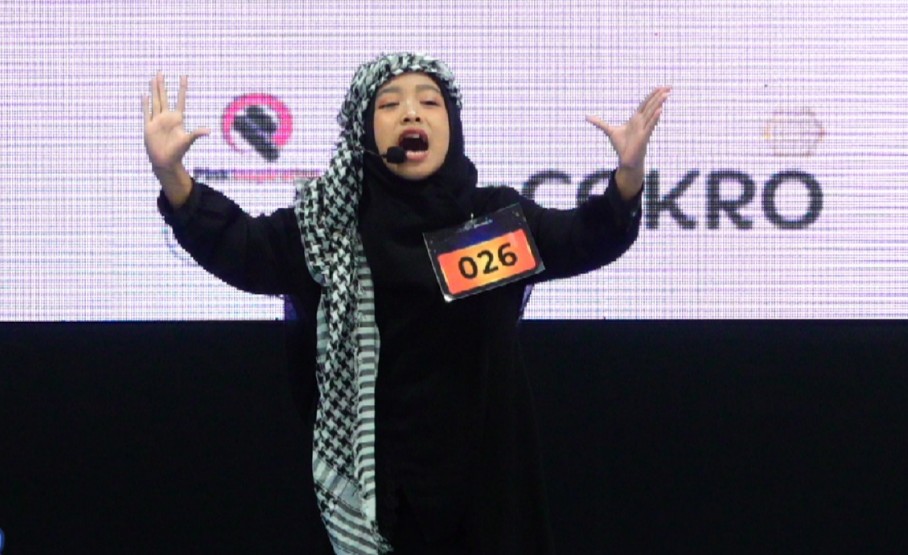 Alzan Ghaysanda Nur Zaynadine, finalis Festival Dai Cilik 2026 dari MIN 13 Ngawi.