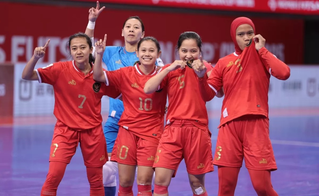 Timnas futsal putri Indonesia tampil di Piala AFF Futsal Wanita 2026 di Thailand.