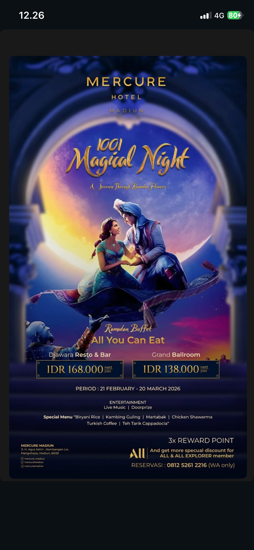 Brosur promo mercure madiun by instagram mercure_madiun