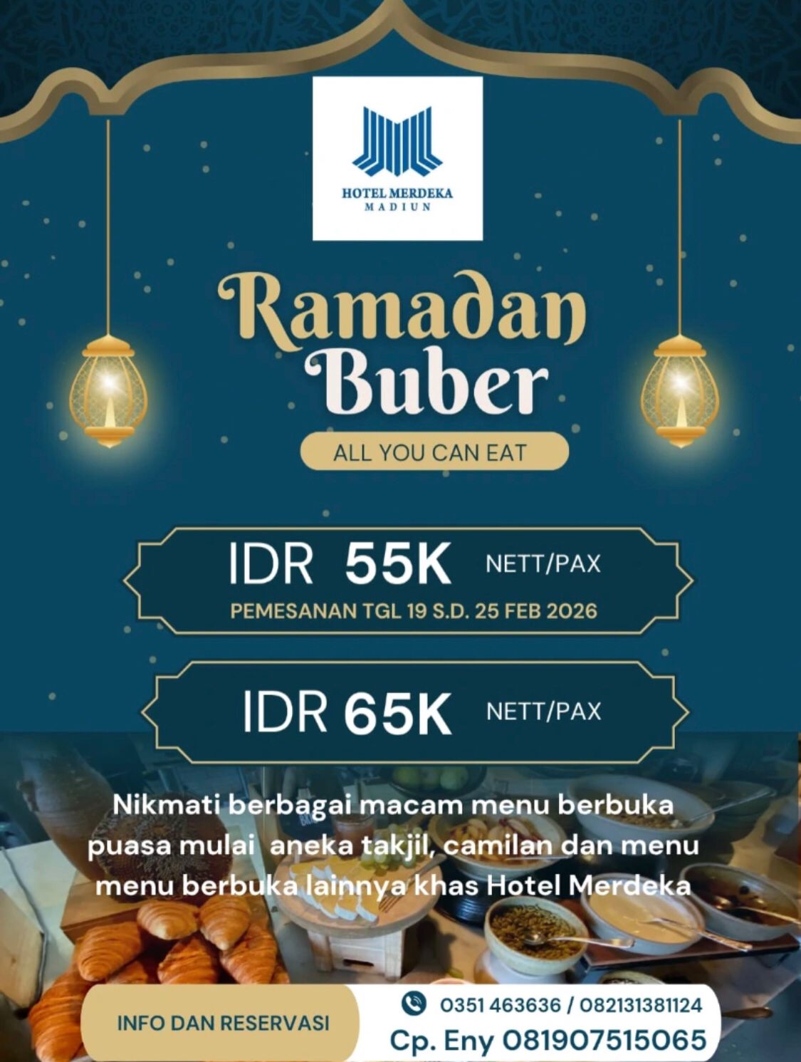 Ramadhan Buber All You Can Eat Hotel Merdeka Madiun (instagram.com/merdekahotelmadiun)