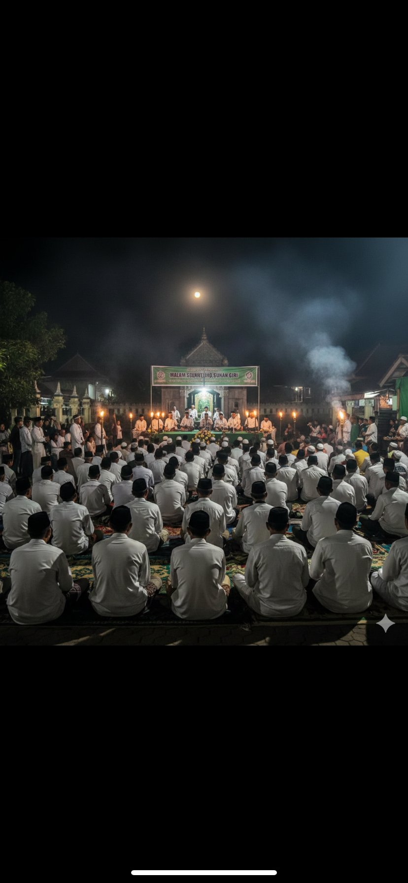 Ilustrasi tradisi malam selawe
