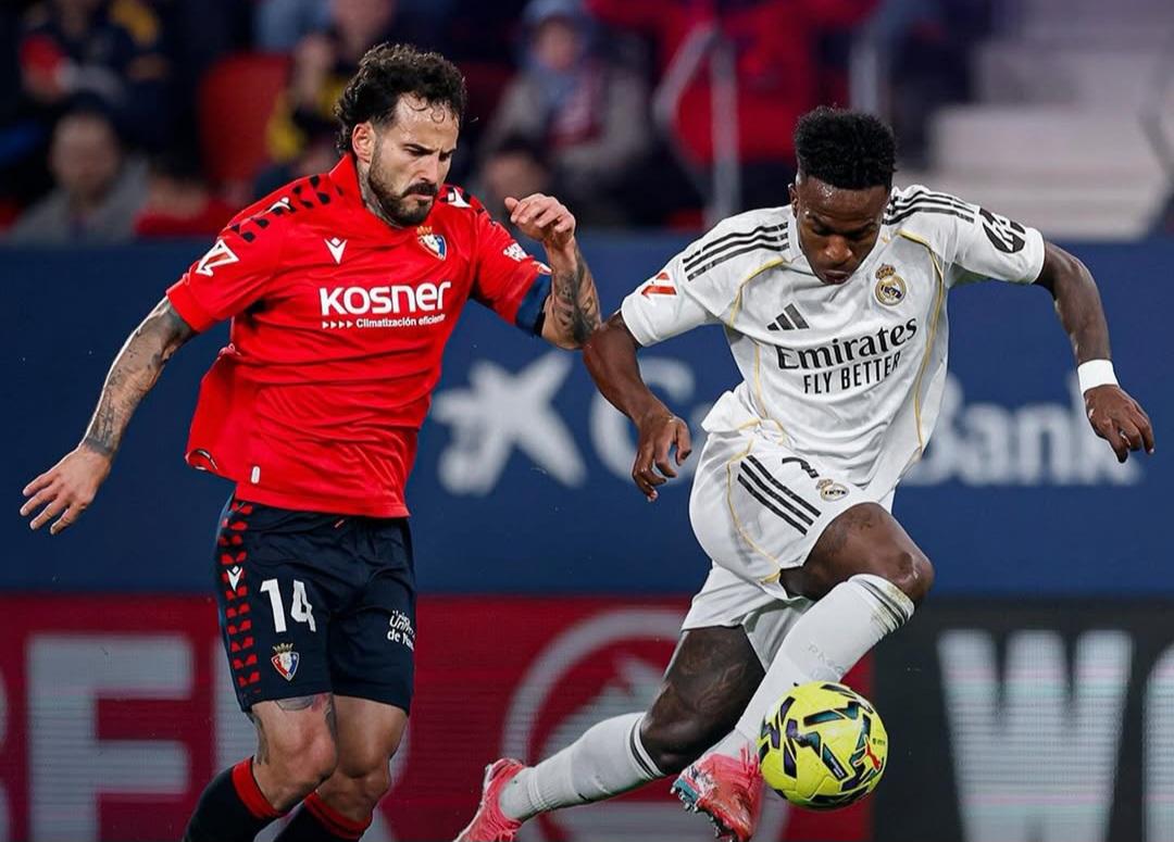 Madrid kalah 1-2 dari Osasuna.