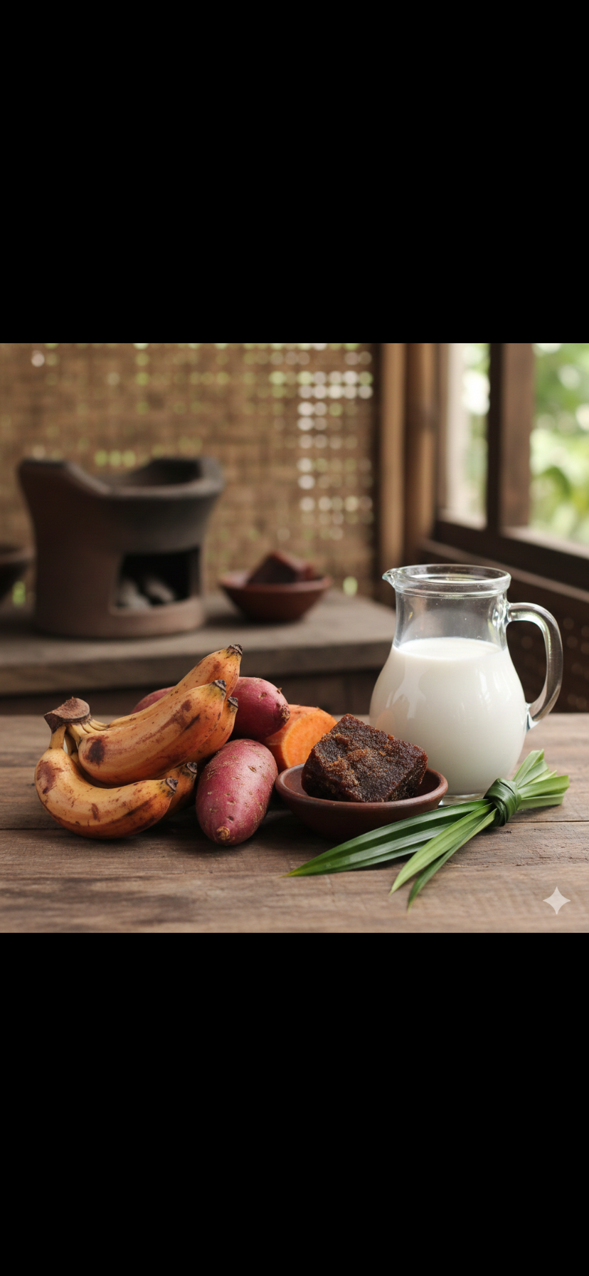 Ilustrasi Bahan bahan kolak