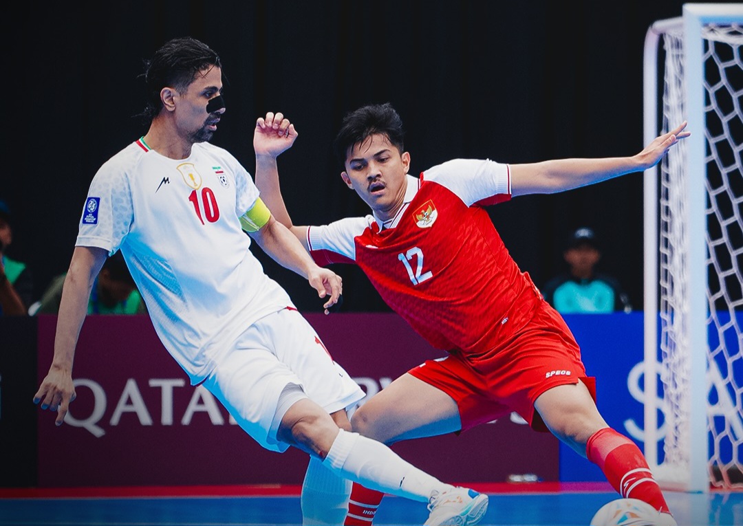 Indonesia saat lawan Iran di Piala Asia 2026.