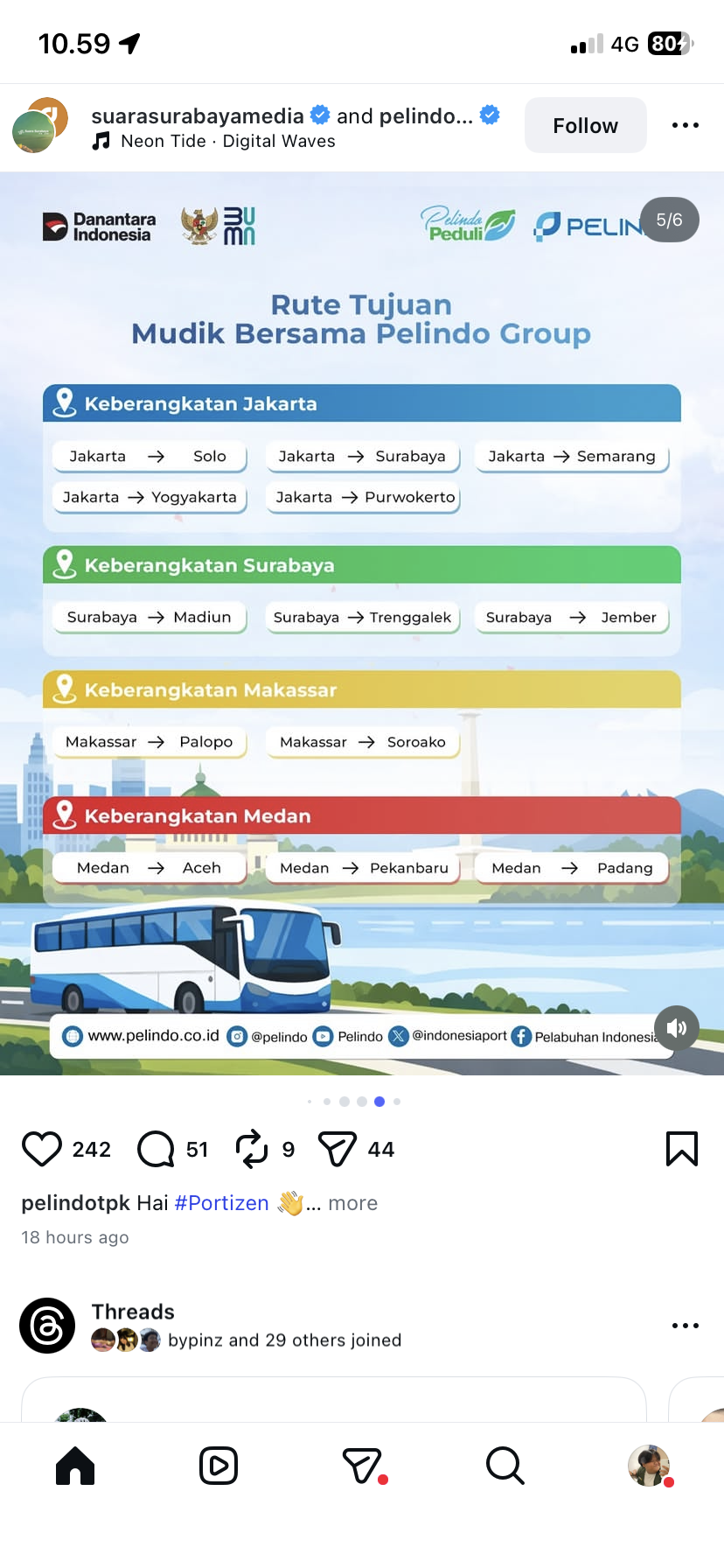Rute mudik gratis