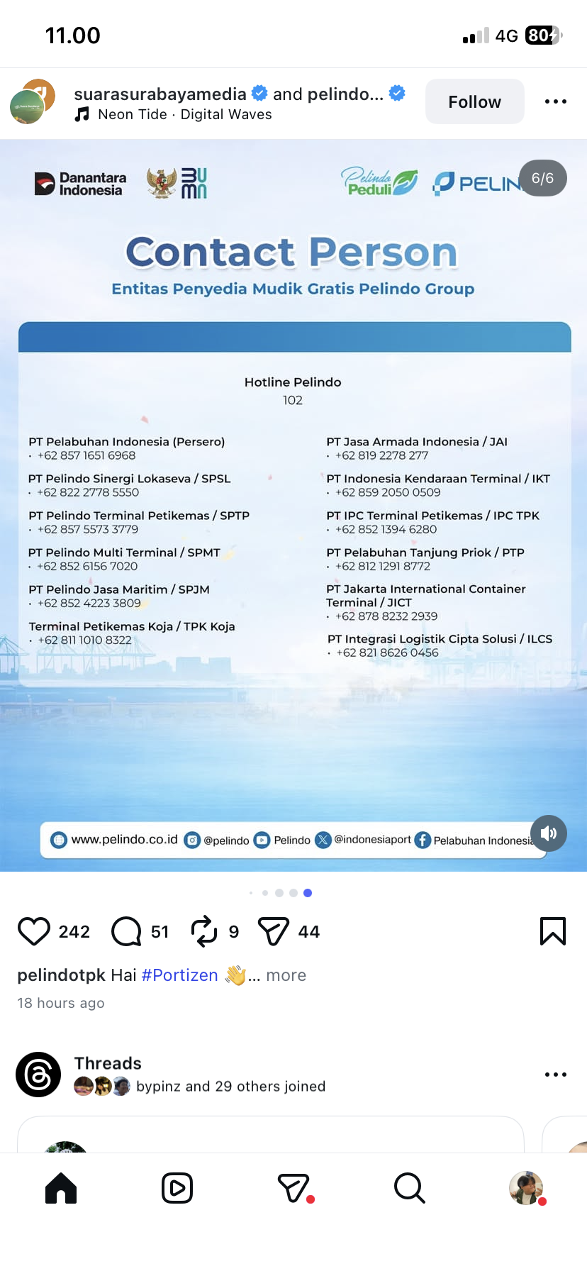 Kontak dan hotline 