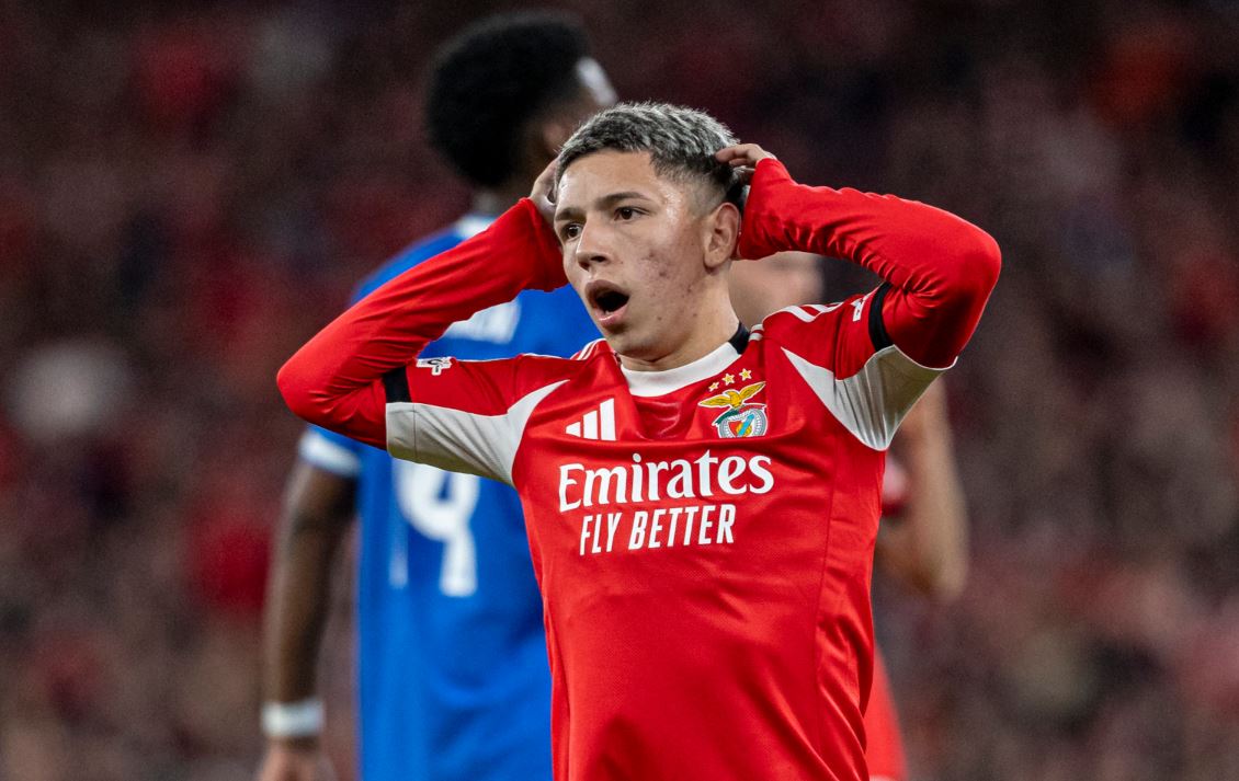 Pemain Benfica, Gianluca Prestianni.