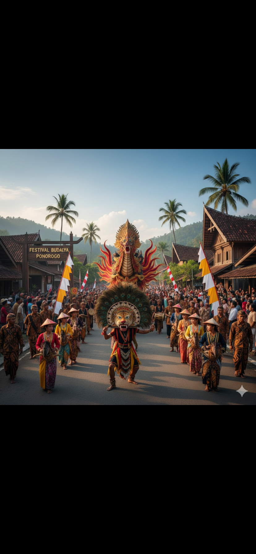 Ilustrasi kebudayaan ponorogo