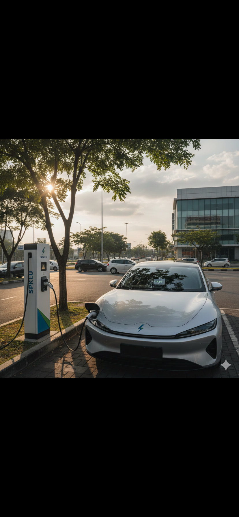 Ilustrasi Ev car 
