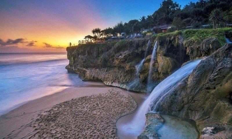 Pantai Banyu Tibo Pacitan (Pinterest.com/Mas Dolan)