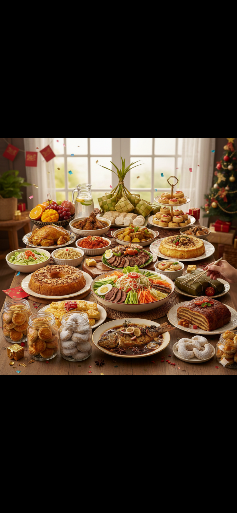 Ilustrasi makanan lebaran