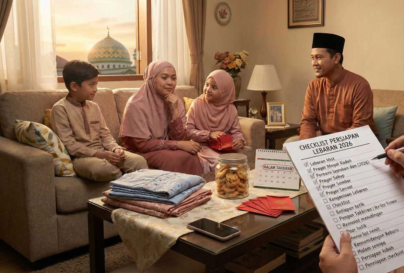 Ilustrasi Persiapan Menjelang Lebaran (Generated by Gemini AI)