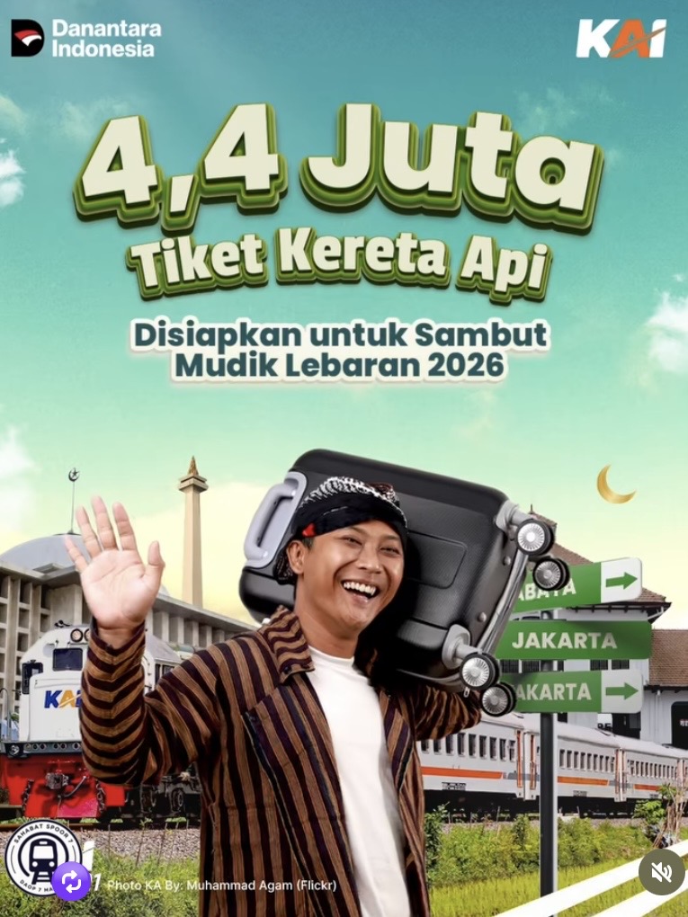 4,4 juta tiket disiapkan untuk mudik foto by KAI