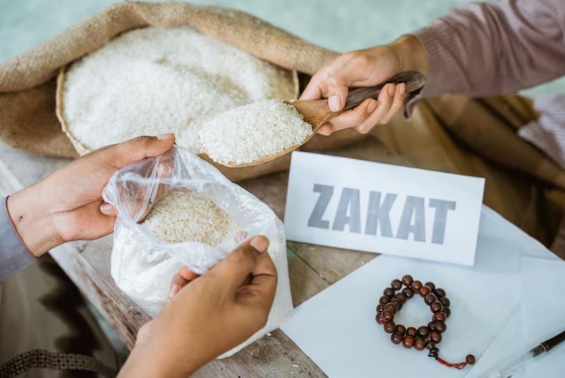 Ilustrasi zakat fitrah.