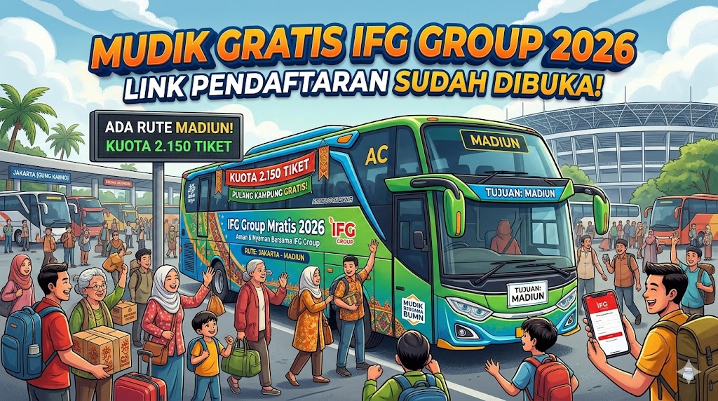 Ilustrasi Mudik Gratis IFG Group 2026 (Generated by Gemini AI)