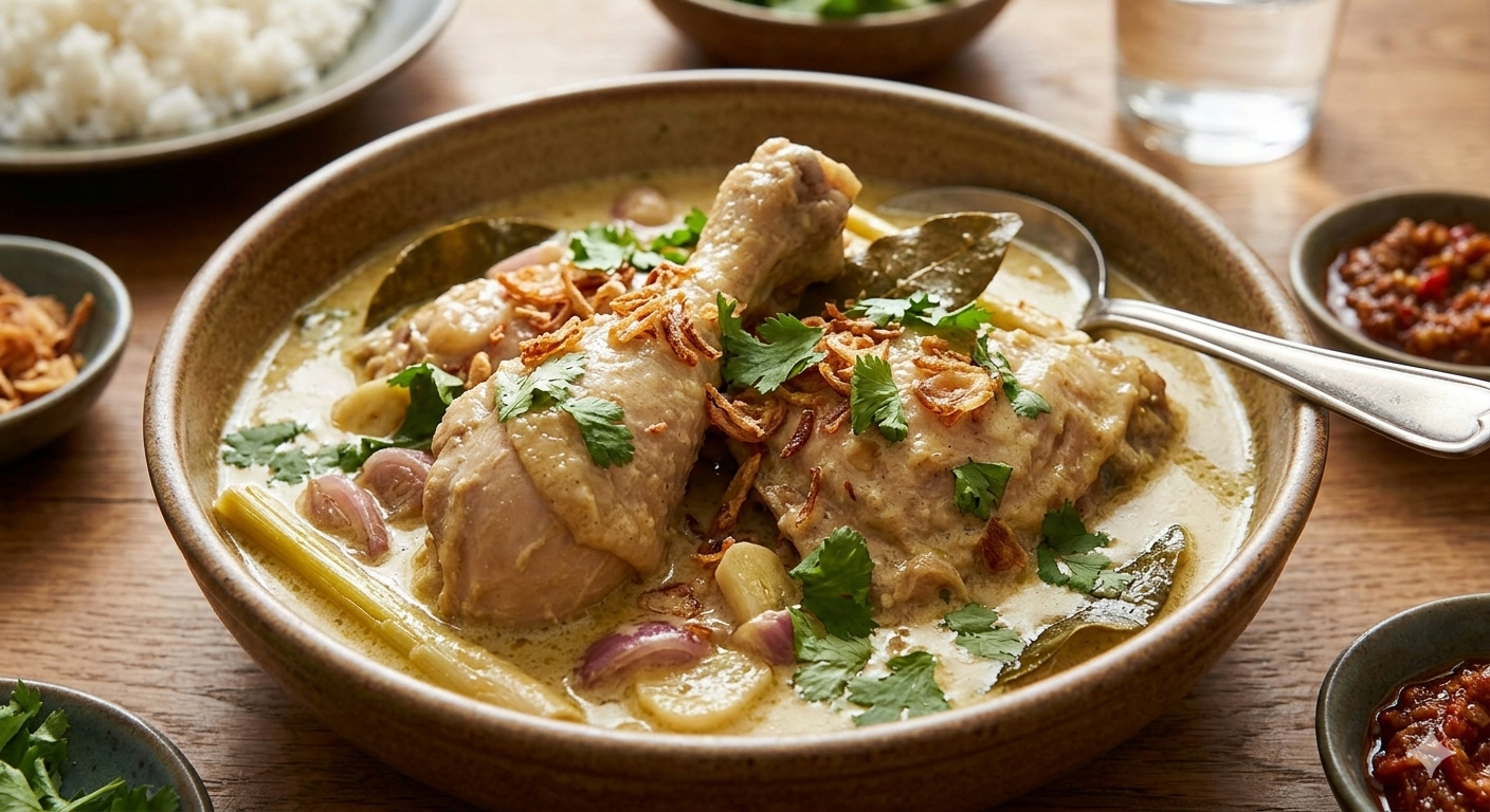 Opor ayam kuah susu