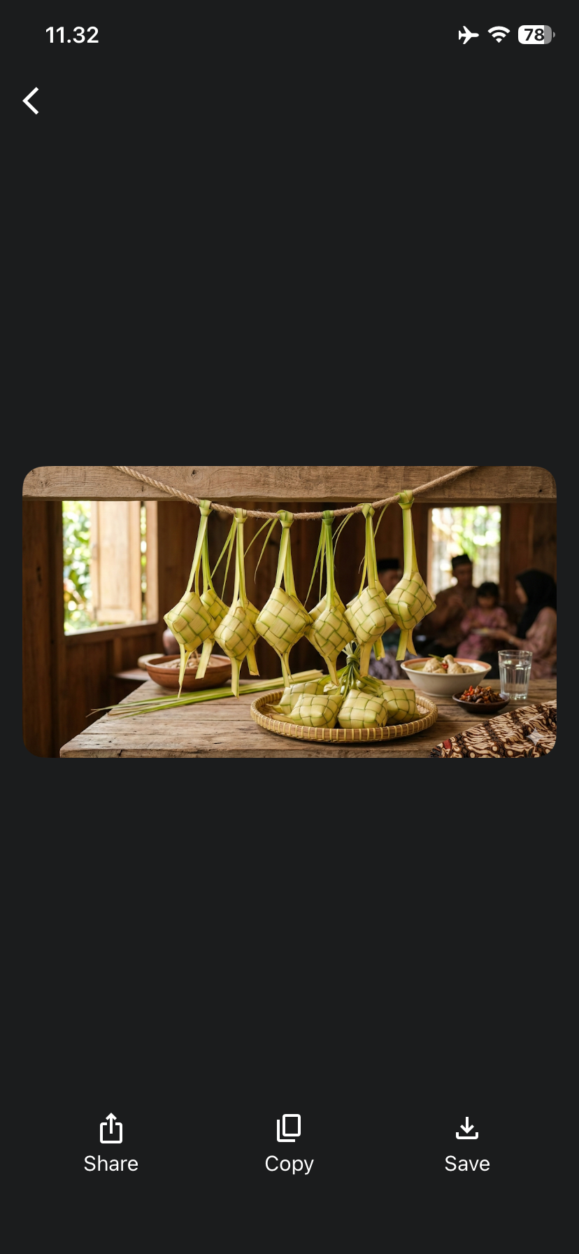 Ilustrasi ketupat janur