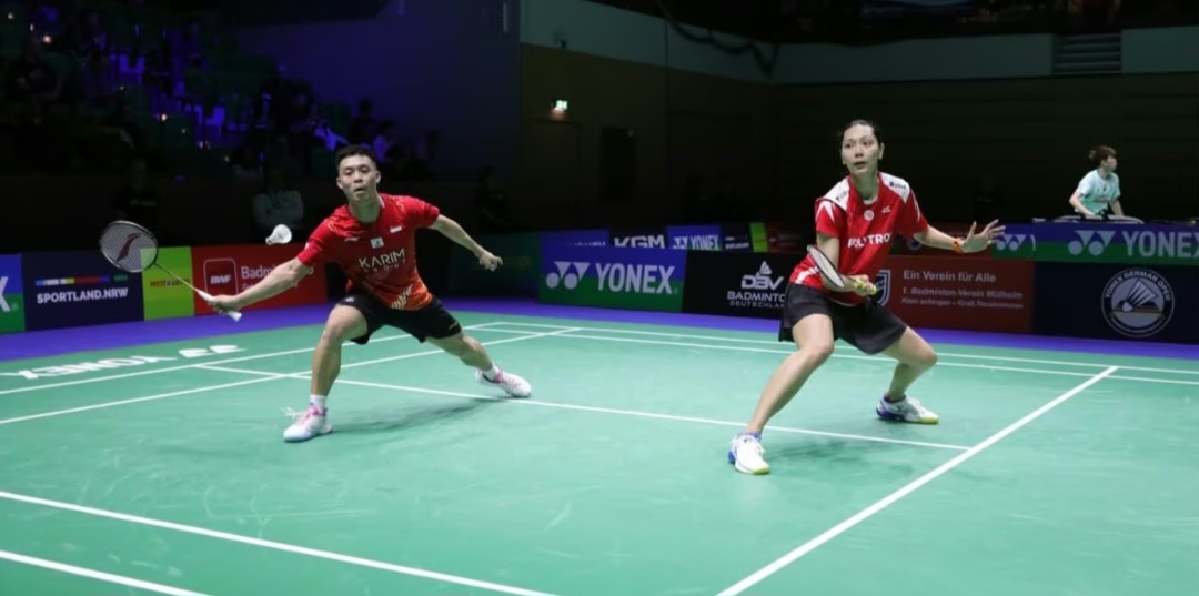 Gloria Widjaja/Terry kalah di semifinal German Open 2026 dari pasangan Denmark.