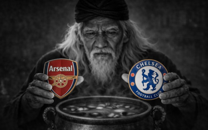 Mbah Sakat serius meramalkan laga Arsenal vs Chelsea.