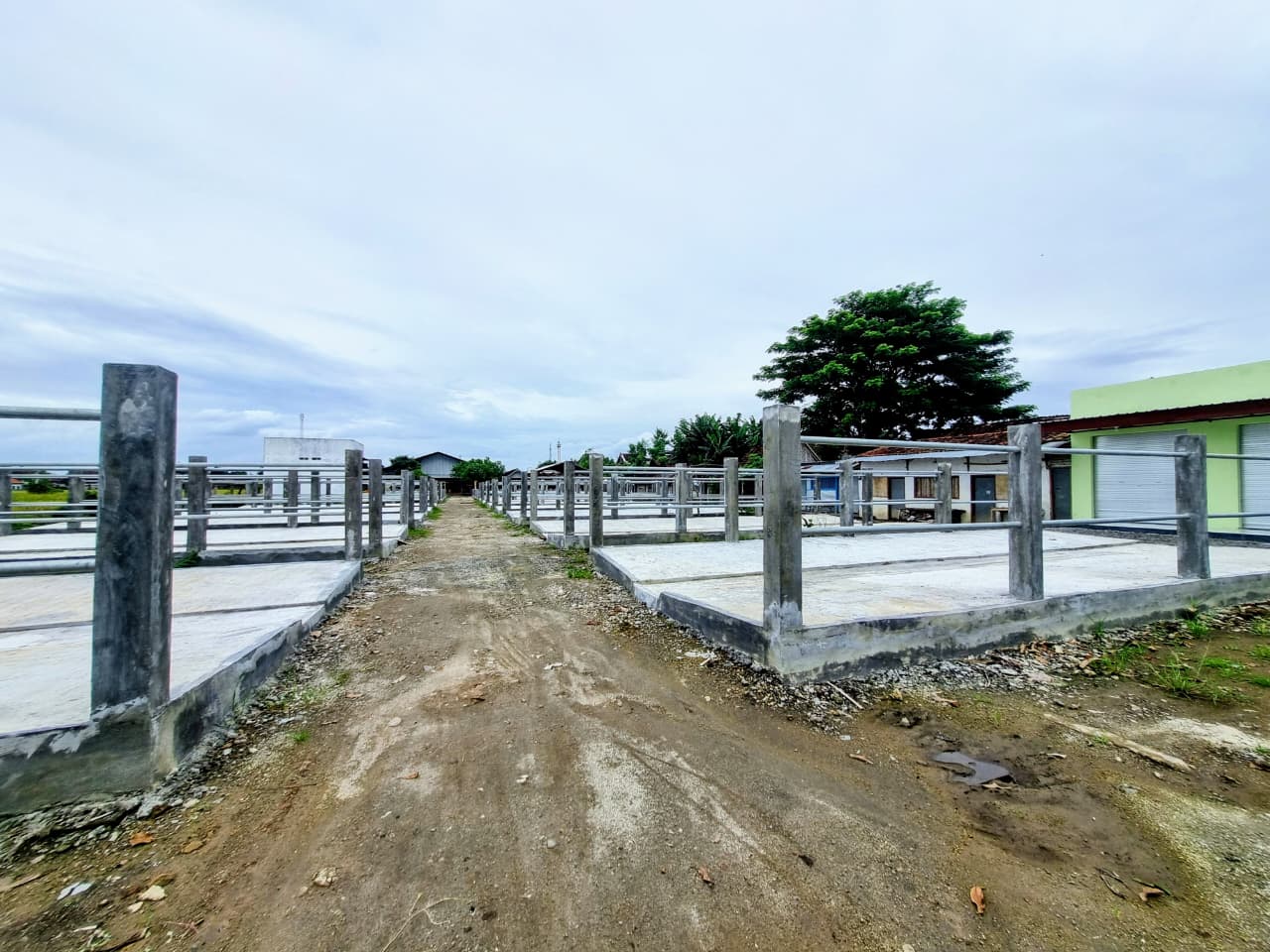 RELOKASI PASAR: Pasar Hewan Jetis Ponorogo selesai dibangun di selatan perempatan Jetis dan akan menggabungkan pasar sapi serta kambing dalam satu kawasan. SUGENG DWI N/RADAR PONOROGO