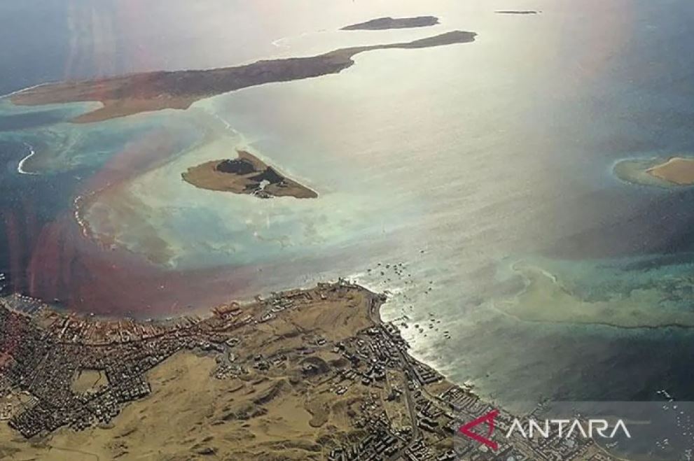 Foto udara Selat Hormuz