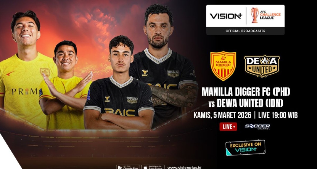 Dewa United menghadapi Manila Digger di perempat final AFC Challenge League 2026. 