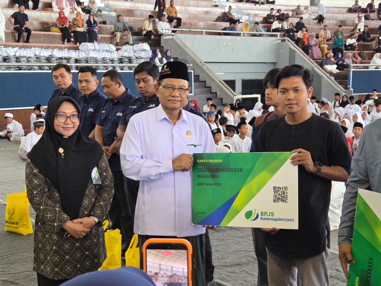 Ratusan marbot masjid di Magetan terlindungi JKK dan JKM berkat kerja sama BPJS Ketenagakerjaan dan Baznas Magetan.