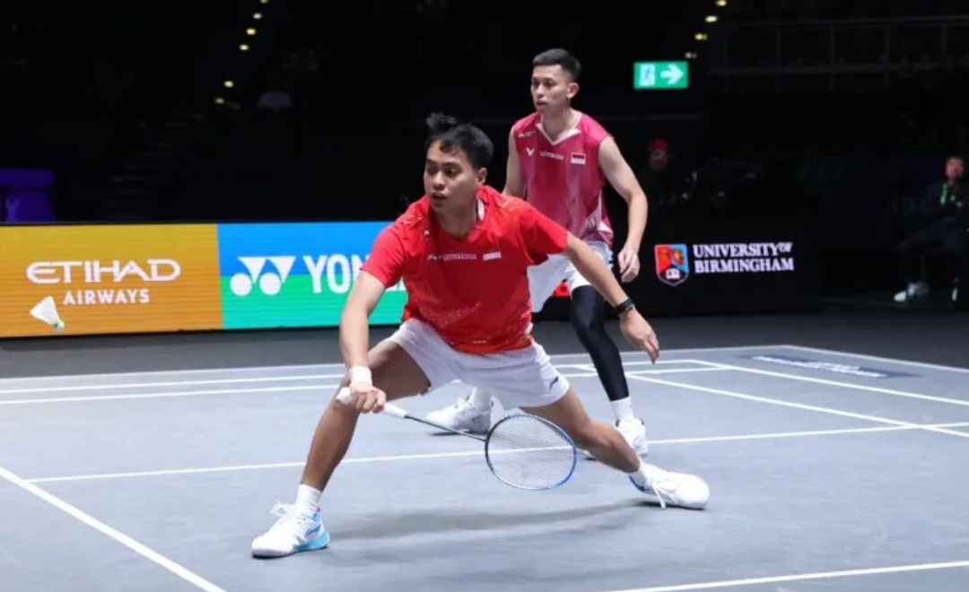 Rian/Rahmat tersingkir di perempat final All England 2026 setelah kalah dari ganda China Chen Bo Yang/Liu Yu.