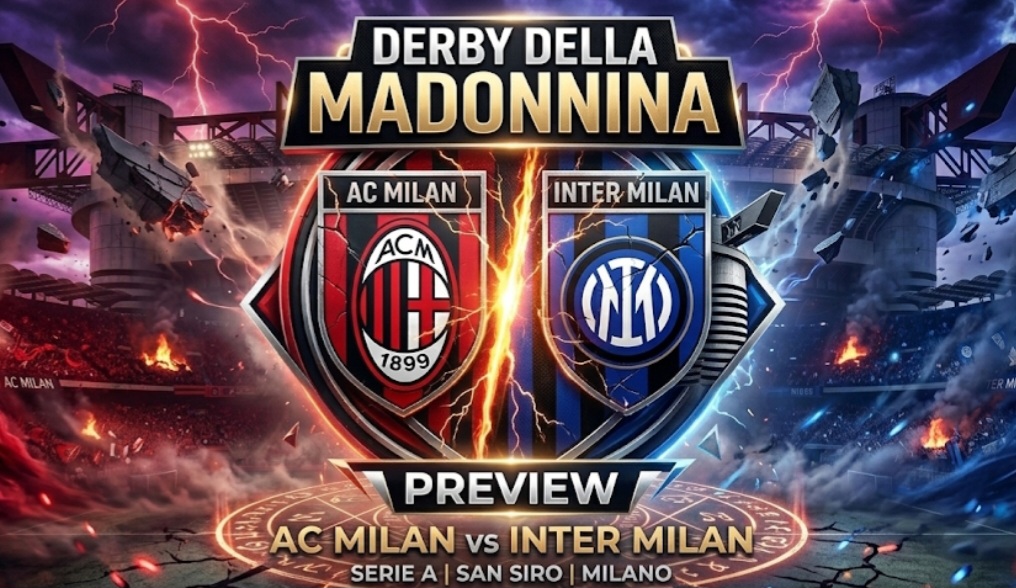 AC Milan vs Inter Milan di Serie A 2025/2026 pekan ke-28.