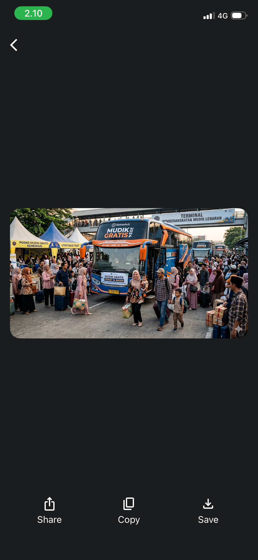 Ilustrasi mudik gratis 