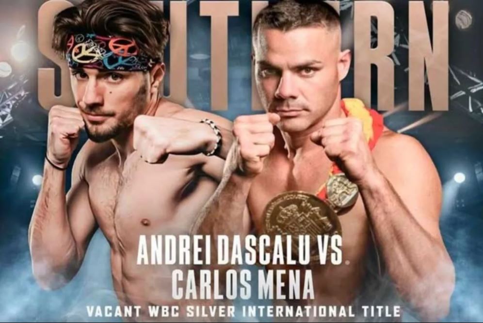 Carlos Mena dan Andrei Dascalu akan bertarung di York Hall, London, pada 21 Maret untuk memperebutkan sabuk WBC Silver International kelas menengah super.