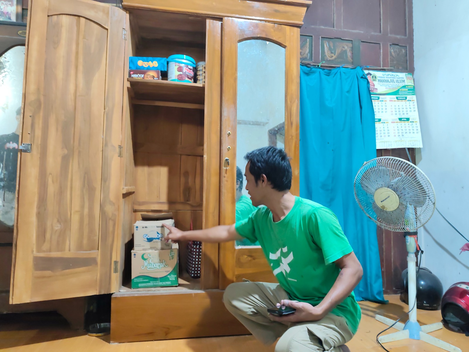 JELANG LEBARAN: Rumah warga Desa Kalimalang, Sukorejo dibobol komplotan maling yang menyamar sebagai tukang pijat. SUGENG DWI N/RADAR PONOROGO
