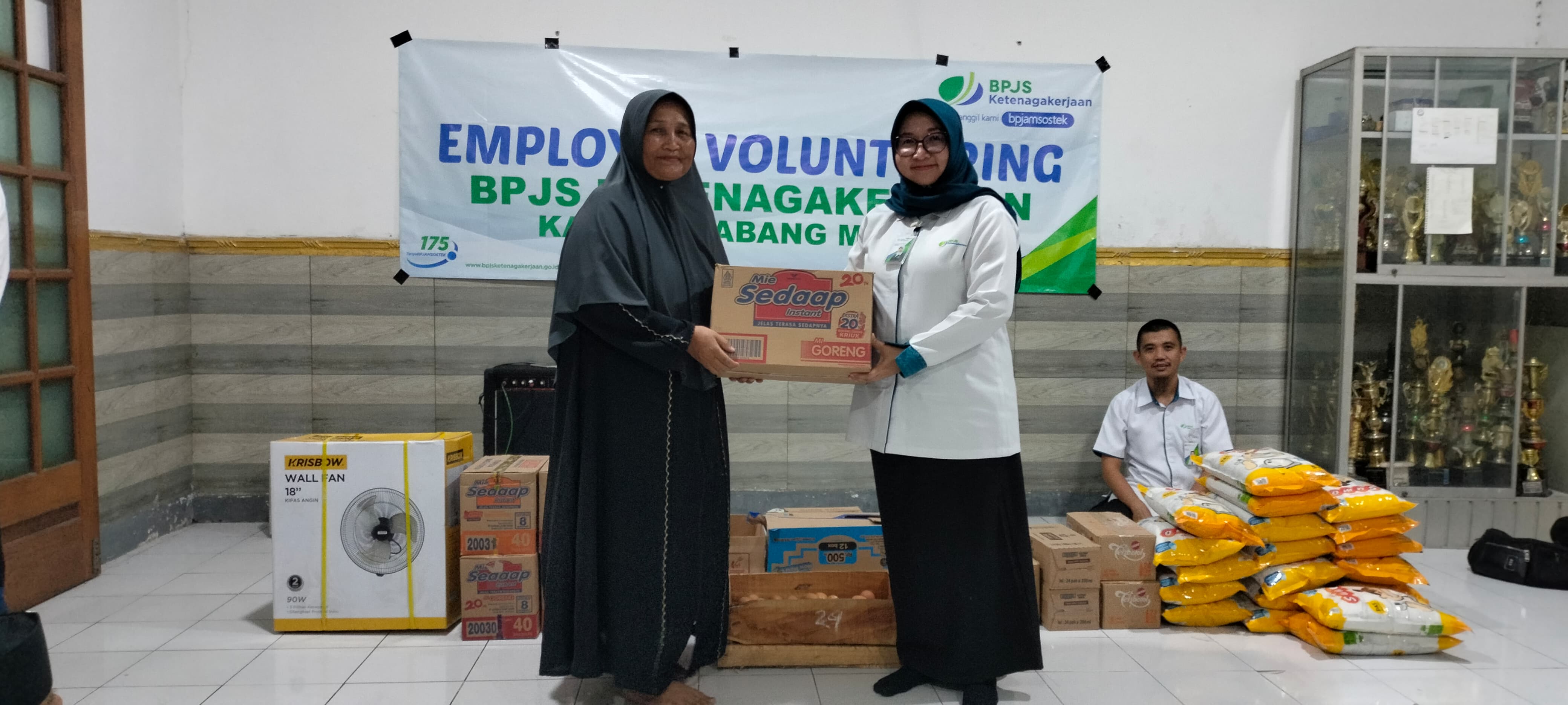 BPJS Ketenagakerjaan Madiun gelar aksi sosial di Yayasan Al Fattah.