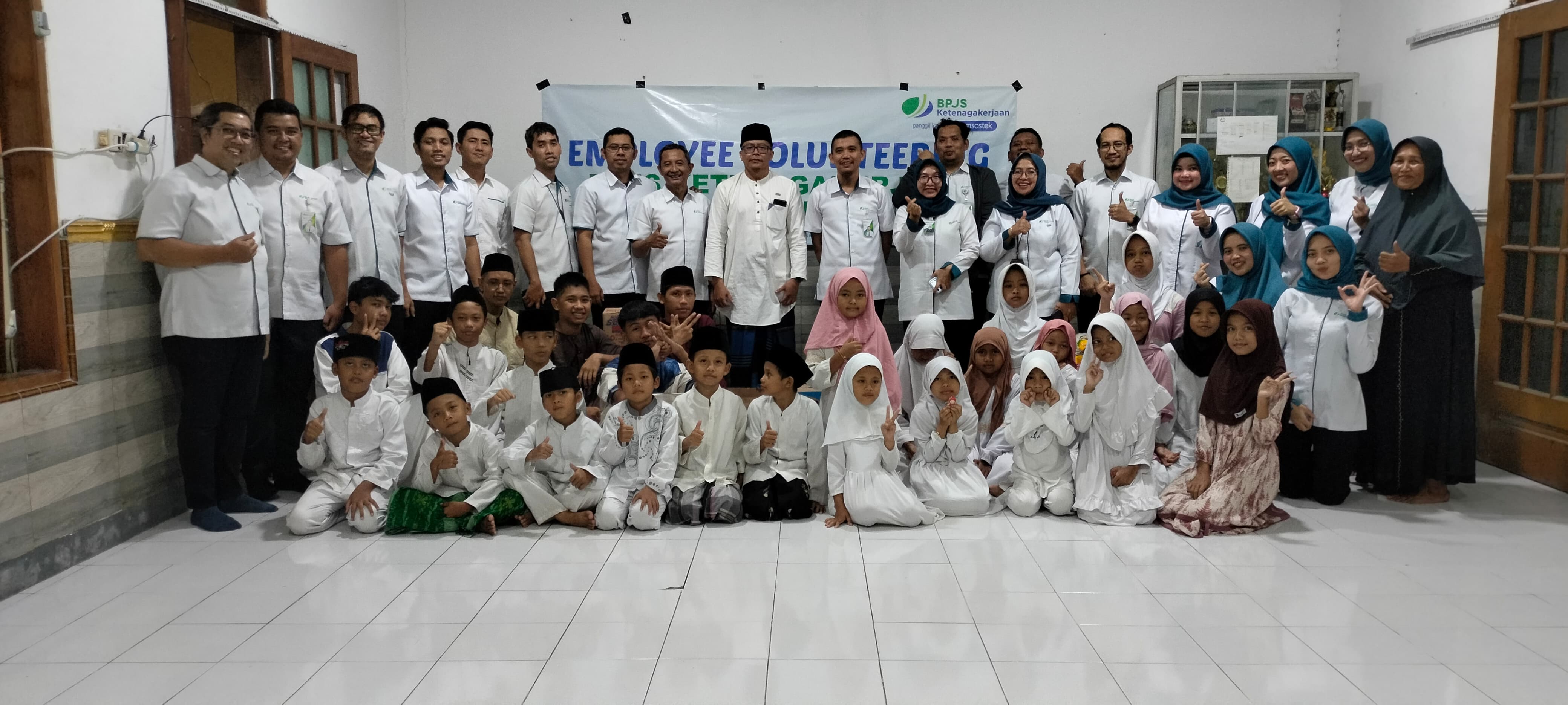 BPJS Ketenagakerjaan Madiun gelar aksi sosial di Yayasan Al Fattah.