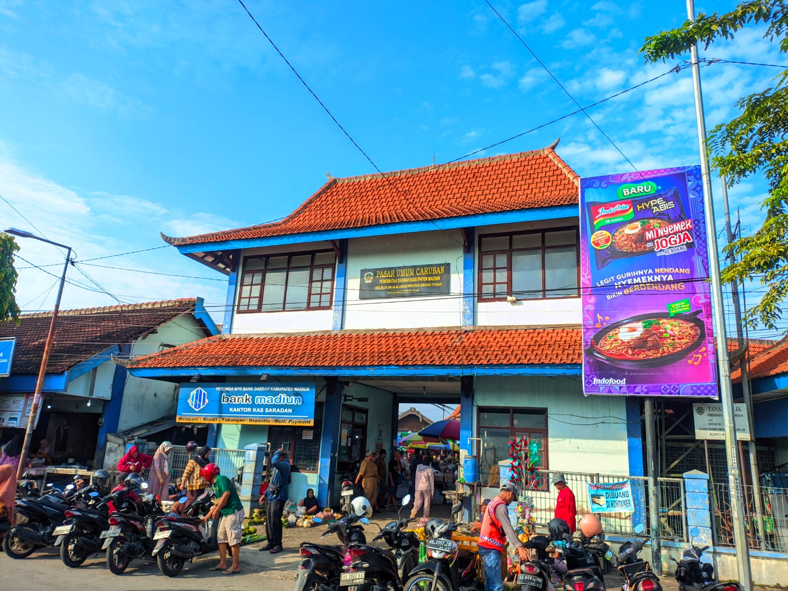 Kondisi salah satu pasar tradisional di Kabupaten Madiun yang membutuhkan perbaikan fasilitas. LODITYA FERNANDES/RADAR MADIUN