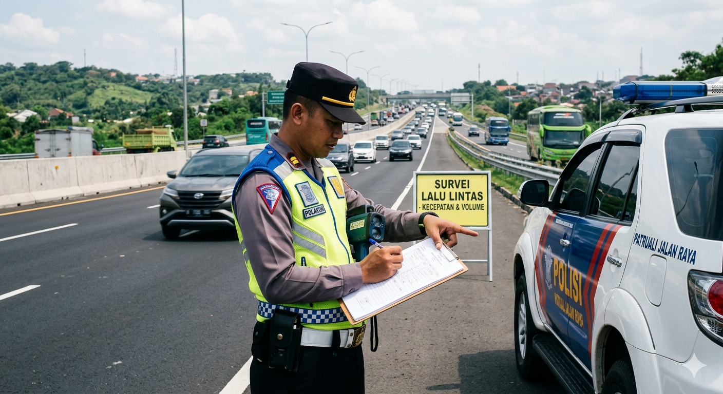 Ilustrasi polisi turun lapangan 