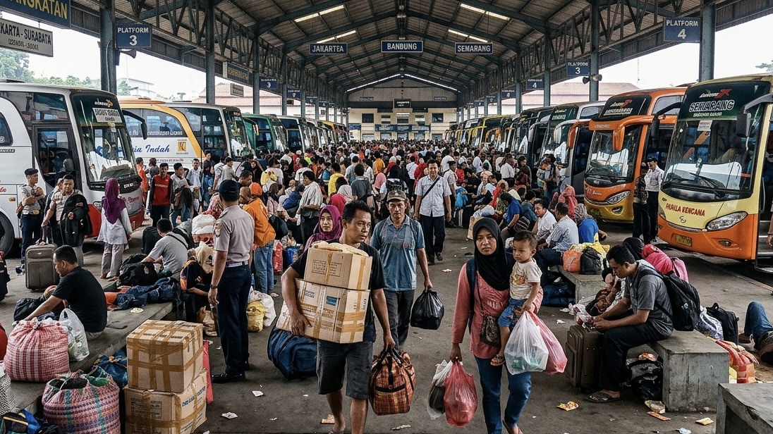 Ilustrasi suasana terminal