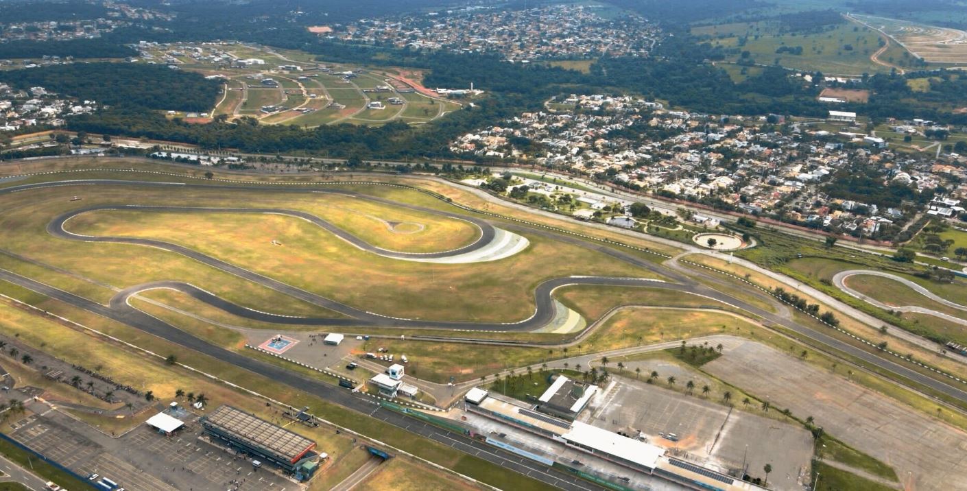 Sirkuit Autodromo Internacional Ayrton Senna di Goiania, Brasil.