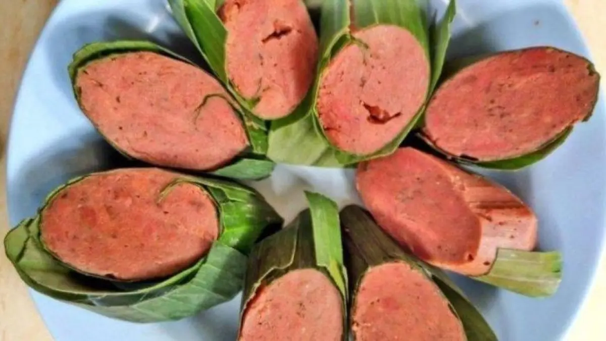 Ilustrasi getuk pisang khas Kediri.