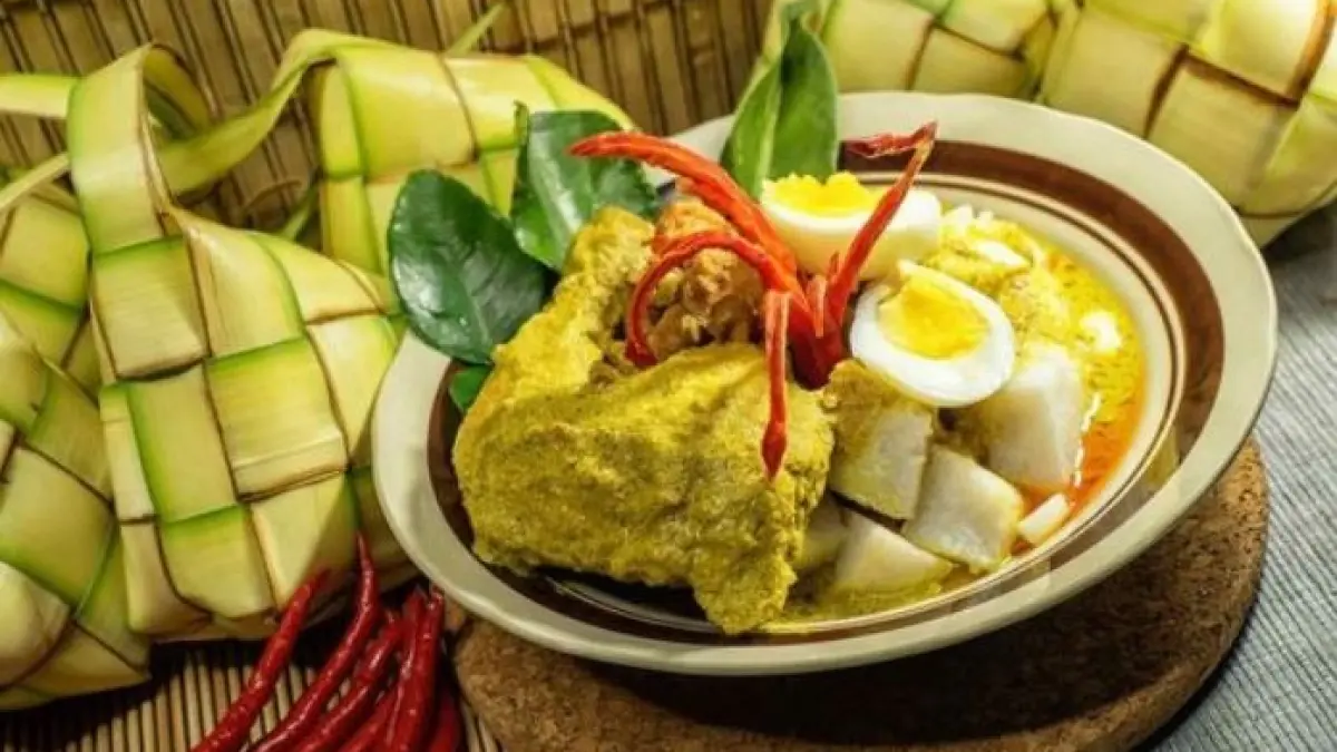 Ilustrasi makanan khas Lebaran.