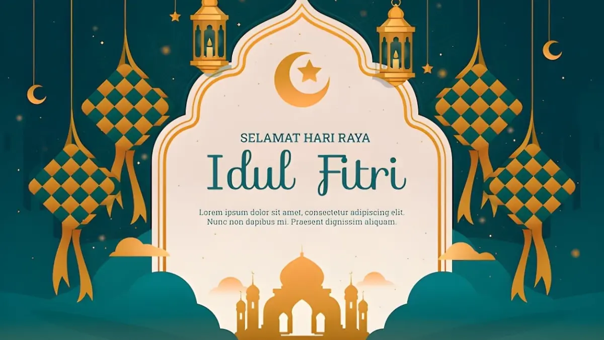 Iustrasi Lebaran (Freepik).